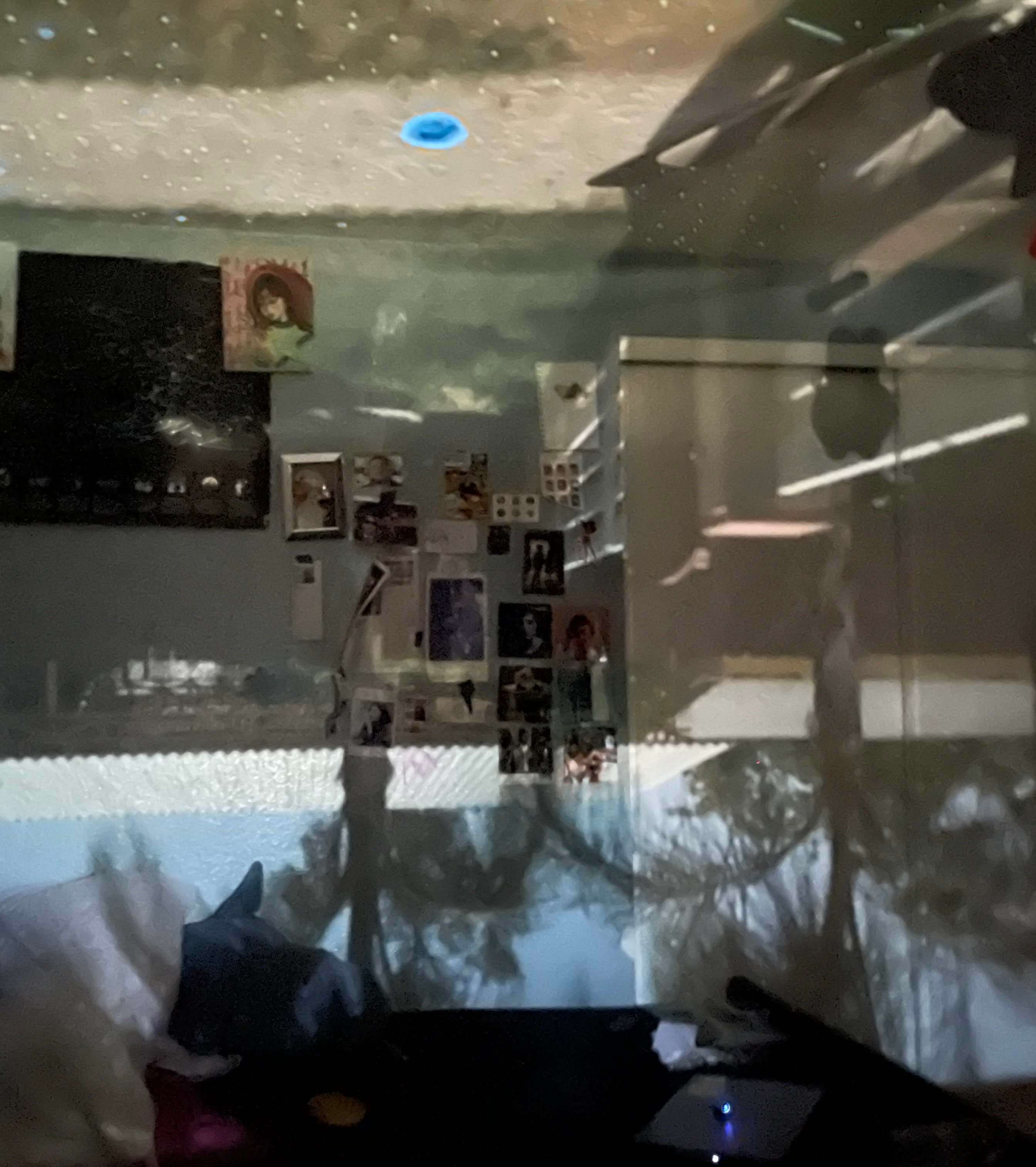 My room with an inverted visage of the outside.